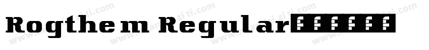 Rogthem Regular字体转换